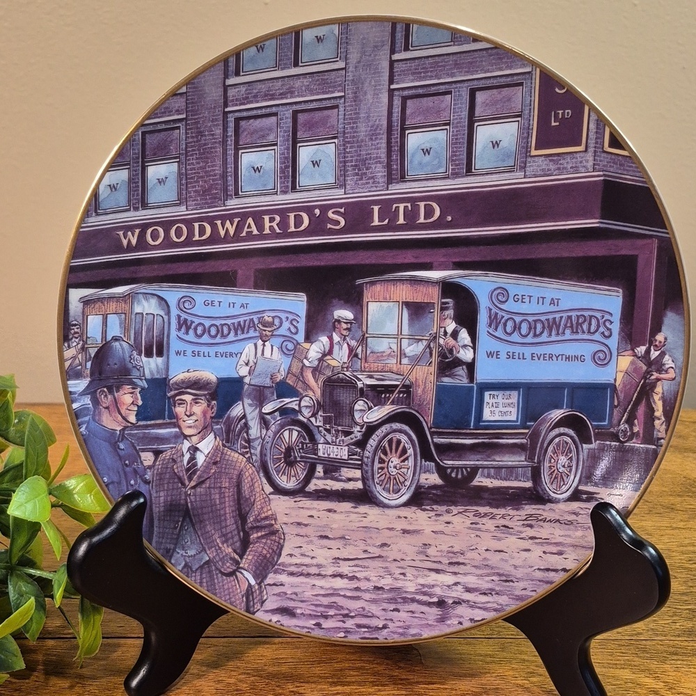 WOODWARD'S VTG Limited Edition 'Prompt Service With A Smile' Decorative Plate